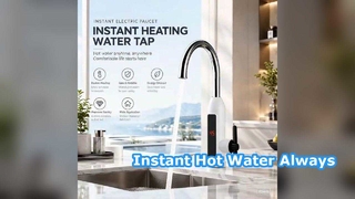 Grifo de agua caliente instantánea Grifo de acero inoxidable