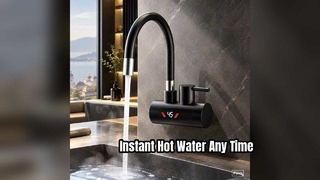 Grifos de cocina y baño de acero inoxidable 304, grifos eléctricos de calor instantáneo.
