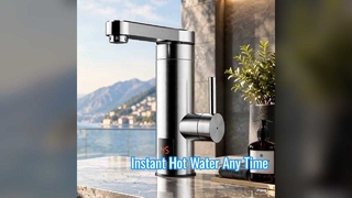Grifo de agua caliente instantánea Pantalla LED Cocina Baño