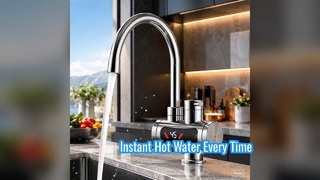 Grifo eléctrico de agua caliente instantánea con pantalla digital