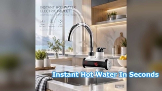 Grifo calefactor sin tanque, potencia de 3300 W, calienta el agua en 3 a 5 segundos, adecuado para cocinas, balcones y baños