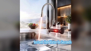 Grifo de agua caliente instantáneo con pantalla LED de temperaturaGrifos para calentadores de agua eléctricos sin tanque
