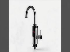 Grifo de cocina de agua caliente instantánea, grifo de acero inoxidable, válvulas de agua eléctricas