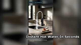3s Calentamiento rápido grifo eléctrico de agua caliente y fría con pantalla digital LED grifo frío y caliente