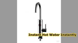 Actualización de cocina con pantalla LED de grifo de agua caliente instantánea